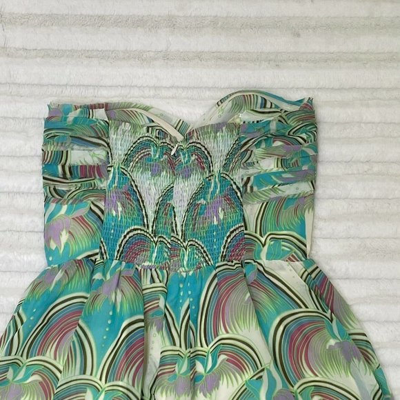 MM Couture Miss Me Strapless Party Dress Size Small Ruffle Sweetheart Chiffon - Picture 3 of 7